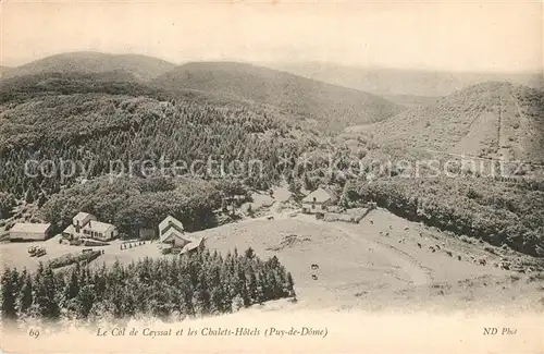 Col_de_Ceyssat et les Chalets Hotels Paysage 