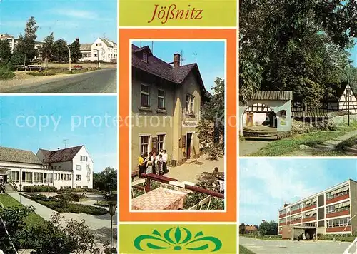 Joessnitz FDGB Erholungsheim Richard Mildenstrey Gaststaetten Pfaffenmuehle und Lochbauer Polytechn Oberschule Joessnitz