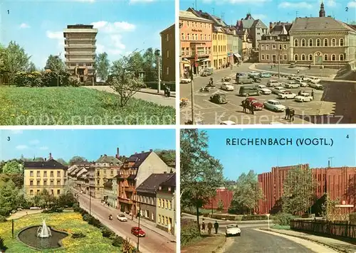 Reichenbach_Vogtland Wasserturm Marktplatz Park des Friedens Ingenieurschule fuer Textiltechnik Reichenbach_Vogtland
