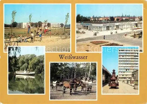 Weisswasser_Oberlausitz Freizeitzentrum Lutherstrasse Jahnteich Tiergarten Wohnkomplex Wasserturm  Weisswasser_Oberlausitz