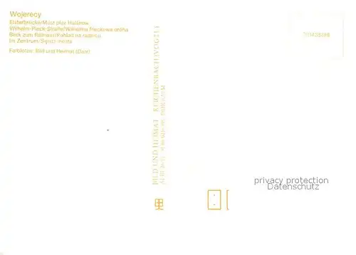 Hoyerswerda Elsterbruecke Wilhelm Pieck Strasse Rathausblick Zentrum Hoyerswerda