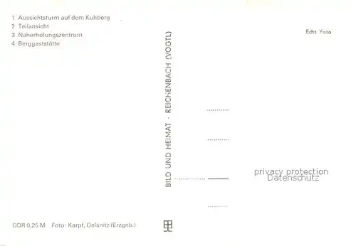 Stuetzengruen Aussichtsturm auf dem Kuhberg Teilansicht Naherholungszentrum Berggaststaette Stuetzengruen