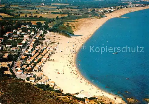 Argeles_Plage Fliegeraufnahme Plage Argeles_Plage