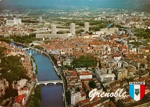 Grenoble Fliegeraufnahme Grenoble