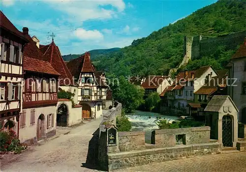 Kaysersberg_Haut_Rhin Rue de l`Oberhof et le Weiss Kaysersberg_Haut_Rhin