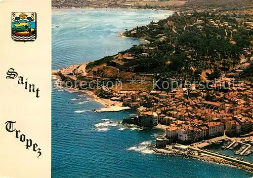 Saint_Tropez_Var Fliegeraufnahme avec Port Saint_Tropez_Var