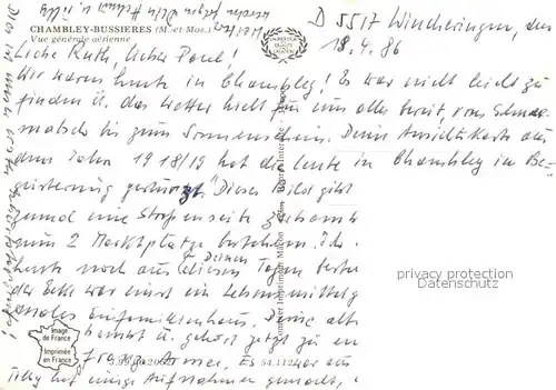 Chambley Bussieres Fliegeraufnahme  Chambley Bussieres