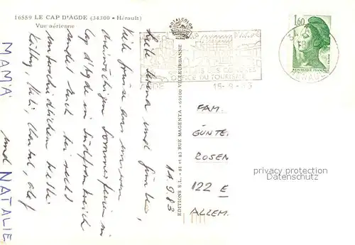 Cap d_Agde Fliegeraufnahme Port  Cap d_Agde