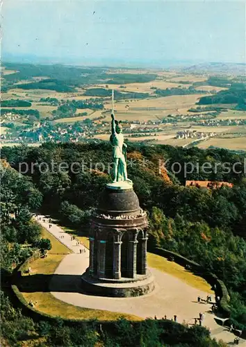 Hermannsdenkmal Fliegeraufnahme im Teutoburger Wald bei Detmold Hermannsdenkmal