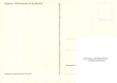 Siegburg Wilhelmstrasse mit Bus Bahnhof Siegburg