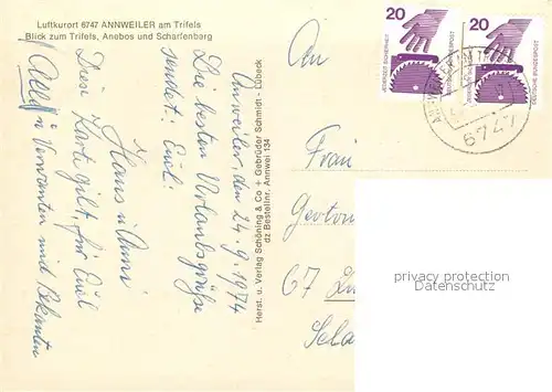 Annweiler_Trifels Fliegeraufnahme mit Trifels Anebos und Scharfenberg Annweiler_Trifels