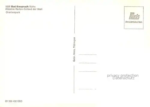 Bad_Kreuznach ?ltestes Radon Solbad der Welt Oranienpark Bad_Kreuznach