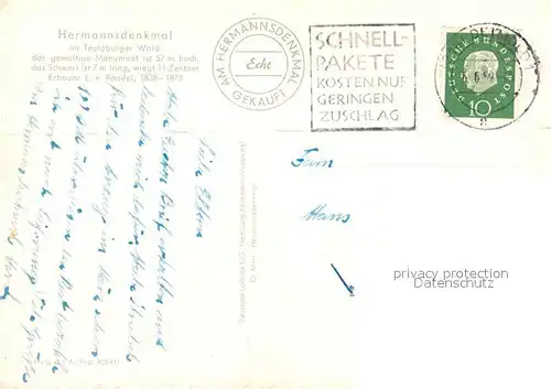 Hermannsdenkmal Fliegeraufnahme im Teutoburger Wald Hermannsdenkmal