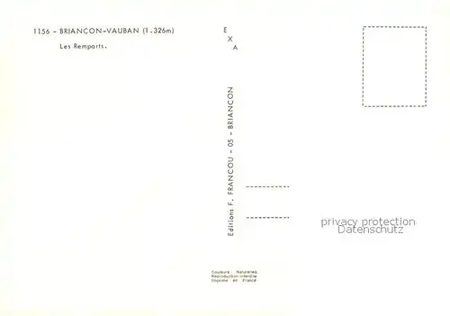 AK / Ansichtskarte Briancon Vauban Les Remparts Briancon
