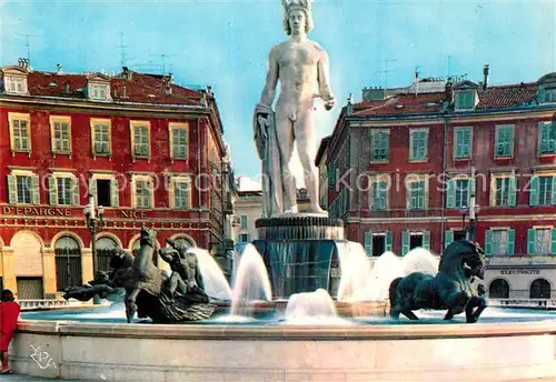 AK / Ansichtskarte Nice_Alpes_Maritimes Statue du Soleil Nice_Alpes_Maritimes