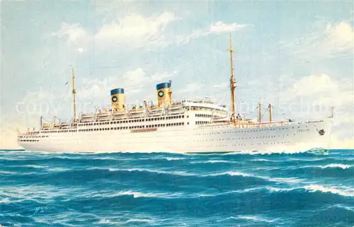 AK / Ansichtskarte Dampfer_Oceanliner MS Italia  