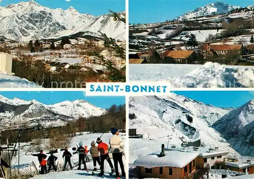 AK / Ansichtskarte Saint Bonnet en Champsaur Vue generale Village des Combes Chalets Sports d hiver Alpes Saint Bonnet en Champsaur