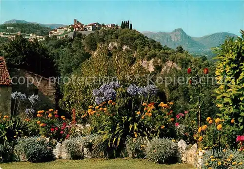 AK / Ansichtskarte Saint Paul de Vence Vue generale Jardin Saint Paul de Vence