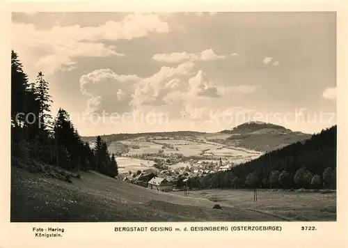 AK / Ansichtskarte Geising_Erzgebirge mit Geisingberg Geising Erzgebirge