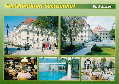 AK / Ansichtskarte Bad_Elster Fachklinikum Sachsenhof Gastraeume Hallenbad Bad_Elster