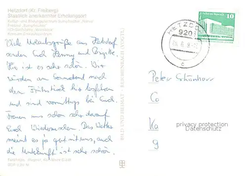 AK / Ansichtskarte Hetzdorf_Floeha Kulturzentrum Sumpfmuehle Narva Freibad Sumpfmuehle HOG Waldblick Konsum Einkaufszentrum Hetzdorf Floeha