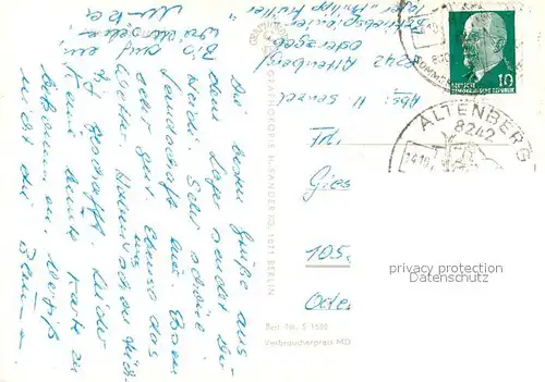 AK / Ansichtskarte Altenberg_Erzgebirge Ortsansicht Altenberg Erzgebirge