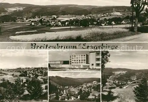AK / Ansichtskarte Breitenbrunn_Erzgebirge Panorama Teilansichten Breitenbrunn Erzgebirge