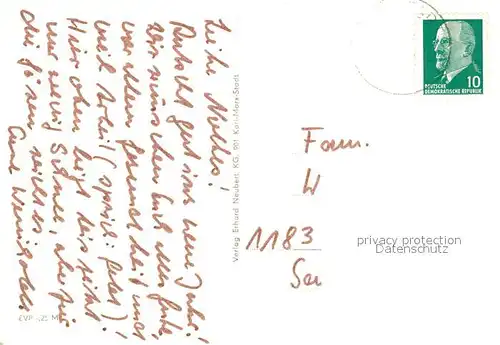 AK / Ansichtskarte Joehstadt Karl Marx Platz Joehstadt