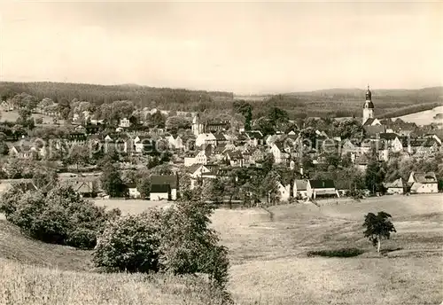 AK / Ansichtskarte Schlettau_Erzgebirge Panorama Schlettau_Erzgebirge
