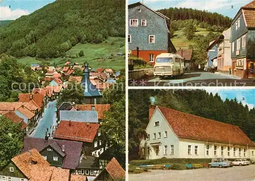 AK / Ansichtskarte Giessuebel_Schleusegrund Ortsmitte Teilansicht Kulturhaus Giessuebel_Schleusegrund