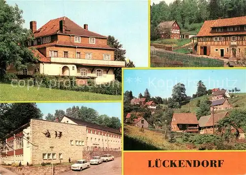 AK / Ansichtskarte Lueckendorf FDGB Erholungsheim Karl Lucas Teilansichten Gaststaette Kretscham Lueckendorf