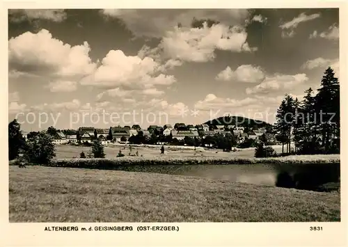 AK / Ansichtskarte Altenberg_Erzgebirge mit dem Geisingberg Altenberg Erzgebirge