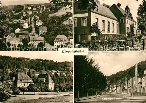 AK / Ansichtskarte Berggiesshuebel Panorama Clubhaus Karl Marx Strasse Berggiesshuebel