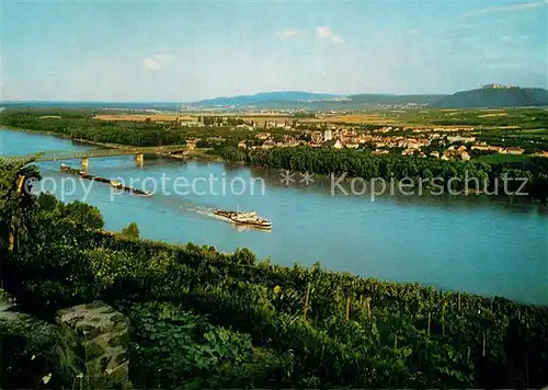 AK / Ansichtskarte Mautern_Donau Fliegeraufnahme Donau Mautern Donau