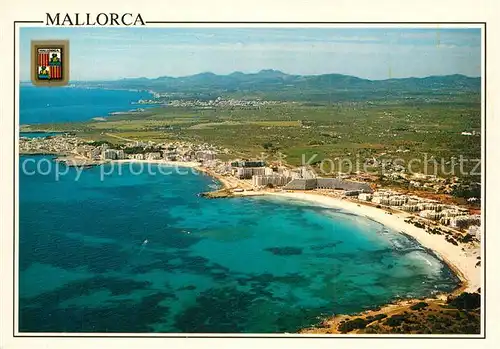 AK / Ansichtskarte Mallorca Fliegeraufnahme Strand Mallorca