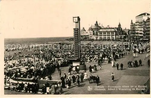 AK / Ansichtskarte Oostende_Ostende Albert I Wandeling en Kursaal 