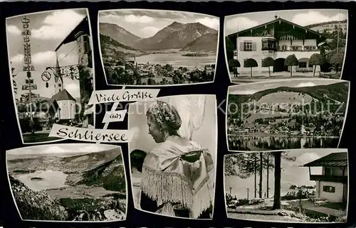 AK / Ansichtskarte Schliersee Teilansichten Panorama Schliersee