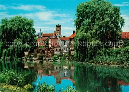 AK / Ansichtskarte Menen Oude Leie en Belfort Menen