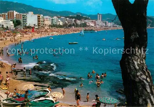 AK / Ansichtskarte Lloret_de_Mar Vista parcial y playa Lloret_de_Mar