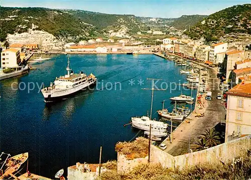 AK / Ansichtskarte Bonifacio_Corse_du_Sud Vue du haut de la Citadelle Port de pecheurs Bonifacio_Corse_du_Sud