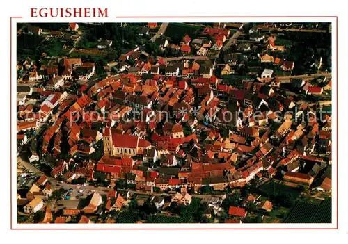 AK / Ansichtskarte Eguisheim_Haut_Rhin Vieille ville vue aerienne  Eguisheim_Haut_Rhin