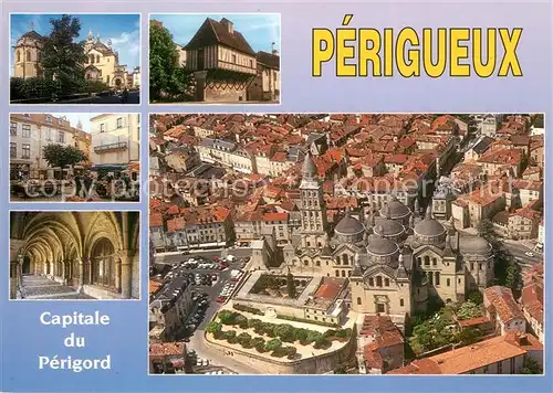 AK / Ansichtskarte Perigueux Divers aspects Capitale du Perigord Eglise vue aerienne Perigueux