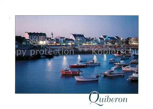 AK / Ansichtskarte Quiberon_Morbihan Port Maria a la tombee du jour Quiberon Morbihan