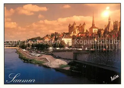 AK / Ansichtskarte Saumur Chateau Tour Saint Pierre Hotel de Ville Saumur