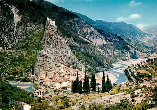 AK / Ansichtskarte Entrevaux Vue generale et les Var Alpes Entrevaux