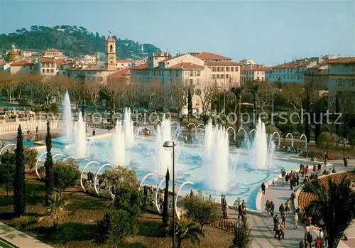 AK / Ansichtskarte Nice_Alpes_Maritimes Jardin de l Esplanade du Paillon vue prise du Pont Neuf Nice_Alpes_Maritimes