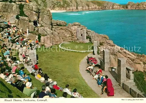 AK / Ansichtskarte Porthcurno Minack Theatre Felsentheater Kueste Porthcurno