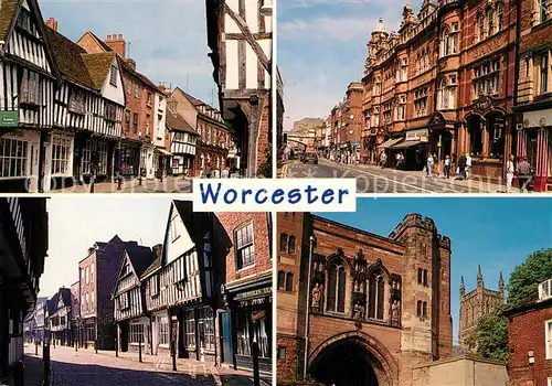 AK / Ansichtskarte Worcester Friar Street Foregate Egar Tower Cathedral Worcester