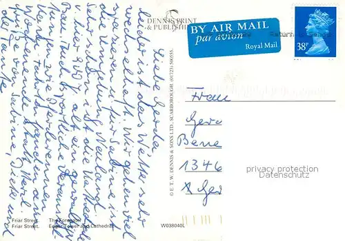 AK / Ansichtskarte Worcester Friar Street Foregate Egar Tower Cathedral Worcester