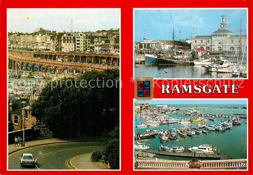 AK / Ansichtskarte Ramsgate Stadtansicht Bruecke Hafen Ramsgate